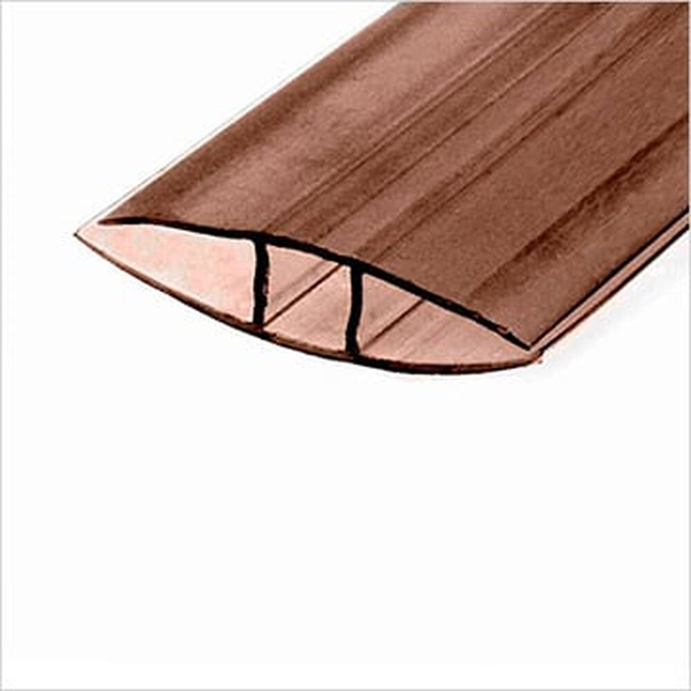 PERFIL H DE POLICARBONATO 8/10MM - BRONZE - 6 METROS, , large